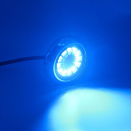 Apache J-LED Ultra Series - Dual Color strobe - Midnight Blue / Ultra White - Stainless steel 316L - IP68