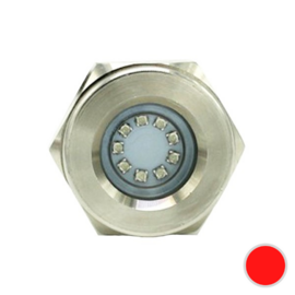 Apache J-LED Drain Series - RVS 316L loosplug onderwater LED verlichting - Granade Red - IP68