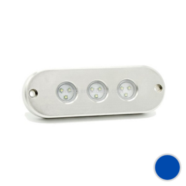 Apache J-LED Classic Series - Triple - RVS 316L onderwater LED verlichting -  Midnight Blue - IP68