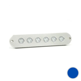 Apache J-LED Classic Series - Sextuple - RVS 316L onderwater LED verlichting - Midnight Blue - IP68