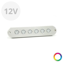 Apache J-LED Classic Series - Sextuple - RVS 316L onderwater LED verlichting - Super RGB - IP68