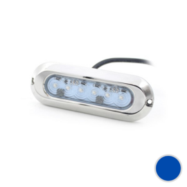 Apache J-LED Slim Series - Single - RVS 316L onderwater LED verlichting - Midnight Blue - IP68