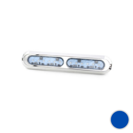 Apache J-LED Slim Series - Duo - RVS 316L onderwater LED verlichting - Midnight Blue - IP68