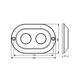 Apache J-LED Ultra Series - Duo - RVS 316L - Dual color - onderwater LED - White & Blue - IP68