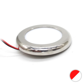 Apache J-LED - Dual color - Dimbare touch LED plafond verlichting - White & Red (27 & 9 LEDs) - RVS 316L - IP65