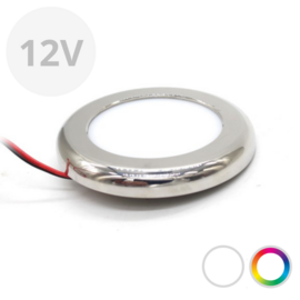 Apache J-LED - Dimbare LED plafonnière/plafond verlichting - Ultra RGBW - 12V - RVS 316L - IP65