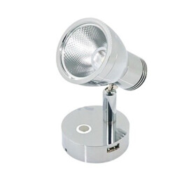 Apache J-LED - Interior series - No.05 - LED leeslamp - Touch aan/uit & dimbaar - met USB lader - warm wit - 10-30 VDC