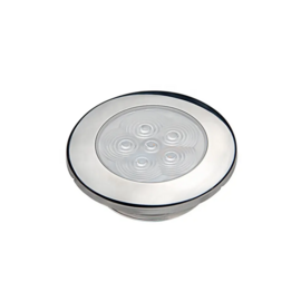 Apache J-LED - Ceiling series -  PC + RVS -  Inbouwspot - Warm wit - 1,2W - 12V DC  IP66