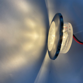 Apache J-LED – Ceiling-Serie –  PC + Edelstahl –  Einbaustrahler - Warmweiß – 1,2 W – 12 V DC  IP66