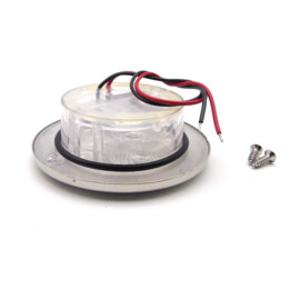 Apache J-LED – Ceiling-Serie –  PC + Edelstahl –  Einbaustrahler - weiß – 0,6 W – 12 V DC  IP66