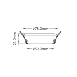 Apache J-LED - Ceiling series - RVS - Inbouwspot - Ultra RGBW - 3W - 8-30V DC