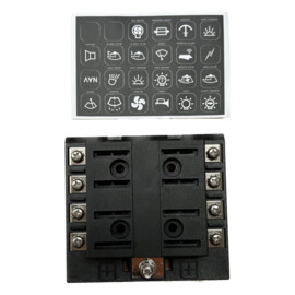 Apache Electric - ATS Fuse series - Zekeringkast - 8 contacten, maximaal 25A per contact - tot 32V DC
