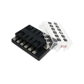 Apache Electric - ATS Fuse series - Zekeringkast - 12 contacten, maximaal 25A per contact - tot 32V DC