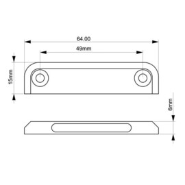 Apache J-LED - Langwerpige courtesy trap- & dekverlichting - 9-32 V DC - RVS 316 - IP67