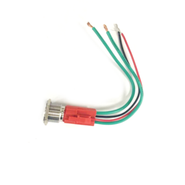 Apache Electric - RVS drukknop IP67 - NO - 12mm - aan-uit - LED: Verschillende kleuren