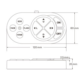 Extra Afstandsbediening voor LED zoeklicht
