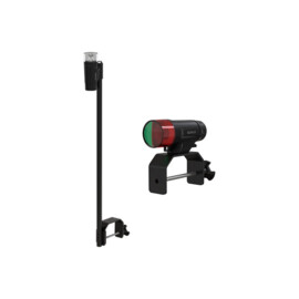 Draagbare LED Navigatieverlichting met klem - set van 2 lichten - werkt op 3xAAA batterijen (niet inbegrepen)