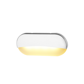 LED Oblong Courtesy Light - 12V DC - Opbouwmontage - IP67 waterdicht - PC + RVS behuizing - 31,85 x 74,8 x 8,1 mm - Warmwit