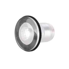 LED Livewell Light - 12V DC 0,2W - Flush mount - IP68 waterdicht - PC behuizing - M20 x 1,5 x 33 mm - koel wit
