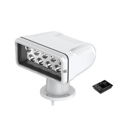 LED Zoeklicht rechthoekig – Wit 5000K – 1000 m straal – Bekabelde inbouw afstandsbediening – Aluminium behuizing – 12/24V – IP65