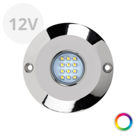 Apache PROLED Ultra Series - Single - Unterwasser-LED-Licht - Super RGB - 12V - Edelstahl 316L - IP68