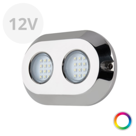 Apache PROLED Ultra Series - Duo - RVS 316L - onderwater LED Light - Super RGB  - 12V - IP68