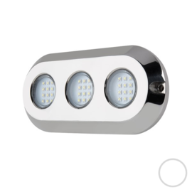 Apache PROLED Ultra Series - Triple - RVS 316L - onderwater LED Light - Ultra White - IP68