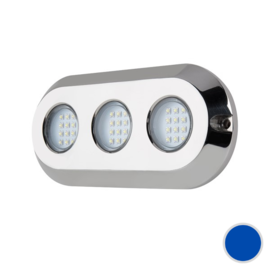 Apache PROLED Ultra Series - Triple - RVS 316L - onderwater LED Light - Midnight Blue - IP68