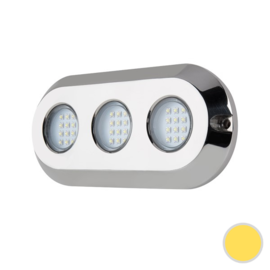 Apache PROLED Ultra Series - Triple - RVS 316L - onderwater LED Light - Sunshine Yellow - IP68