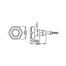 Apache PROLED Drain Series - Drain plug underwater led light - Ultra White - Stainless steel 316L - IP68