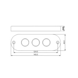 Apache PROLED Classic Series - Triple - Unterwasser-LED-Licht - Ultra White - Edelstahl 316L - IP68