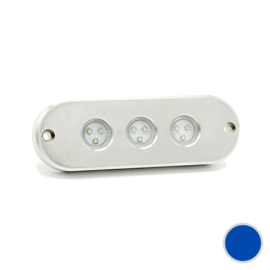 Apache PROLED Classic Series - Triple - Unterwasser-LED-Licht -  Midnight Blue - Edelstahl 316L - IP68