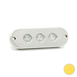 Apache PROLED Classic Series - Triple - Unterwasser-LED-Licht - Sunshine Yellow - Edelstahl 316L - IP68