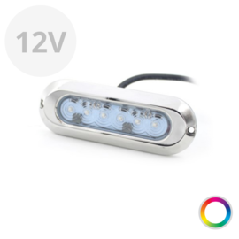 Apache PROLED Slim Series - Single - Unterwasser-LED-Licht - Super RGB - Edelstahl 316L - IP68