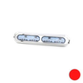 Apache PROLED Slim Series - Duo - RVS 316L onderwater LED verlichting - Granade Red - IP68