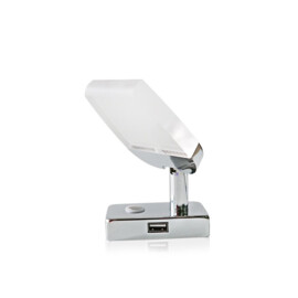 Apache PROLED - Interior series - No.01 - LED leeslamp - Touch aan/uit & dimbaar - met USB lader - warm wit - 10-30 VDC