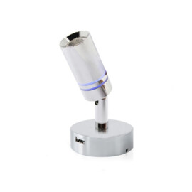 Apache PROLED - Interior series - No.02 - LED leeslamp - Touch aan/uit & dimbaar - met USB lader - warm wit - 10-30 VDC