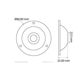 Apache PROLED Hybrid Series - Single - Unterwasser- und Überwasser-LED-Licht - Ultra White - Edelstahl 316L - IP68