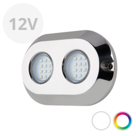 Apache PROLED Ultra Series - Duo - Unterwasser-LED-Licht - Ultra RGBW - 12V - Edelstahl 316L - IP68